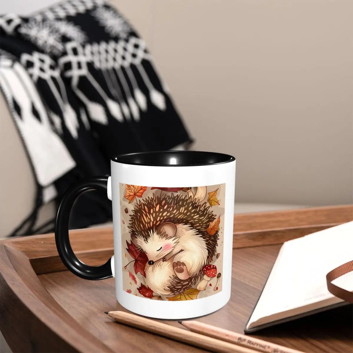 Hedgehog Animal Mug Funny Ceramic Coffee Cups Tea Mugs Milk Cup Drinkware Gift for Friends view 4