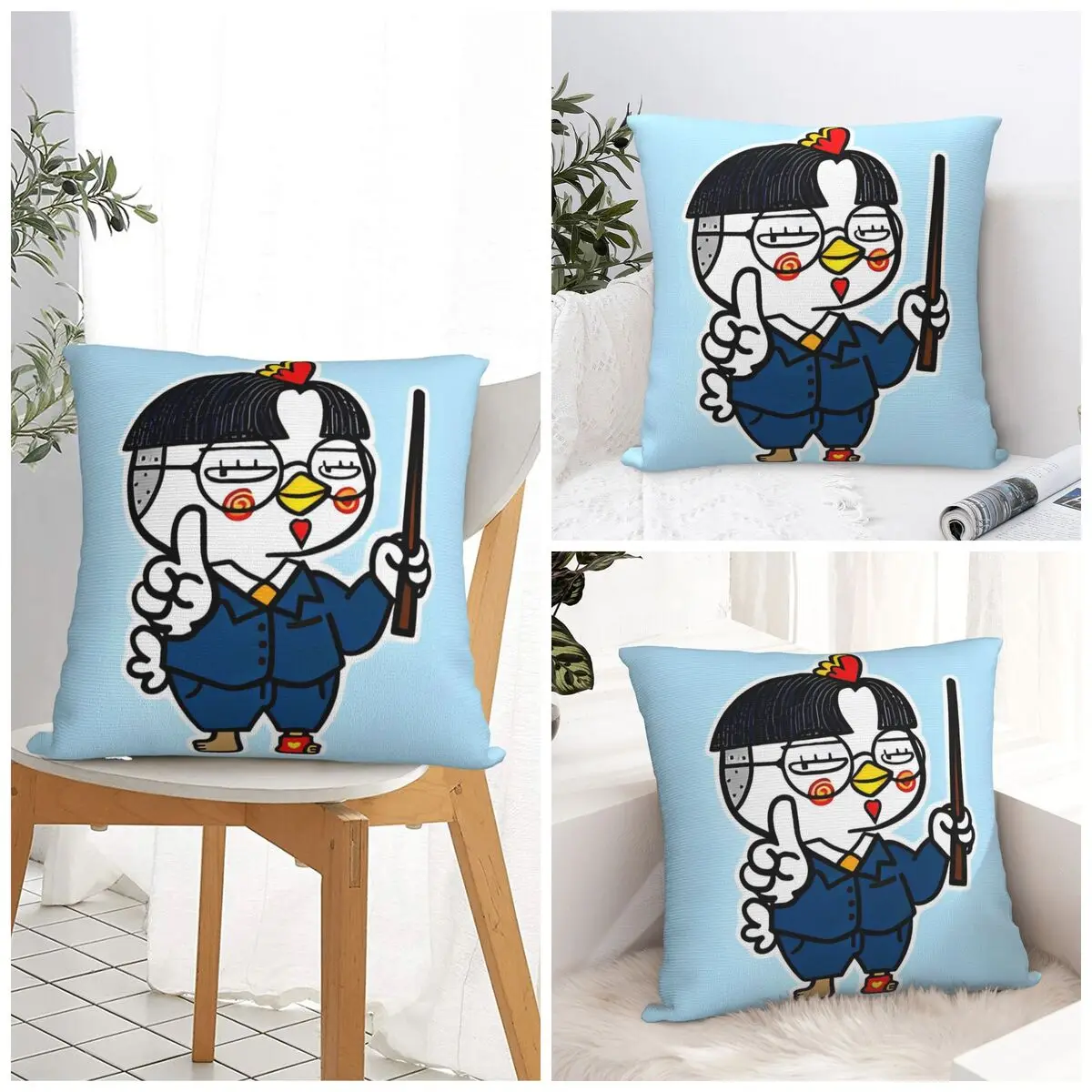

Kwaii Anime B-Buldak RameSn Pillow Case Cushion Cover Soft Graphic Pillow Cover Cute Funny Pillowcases For Sofa Home Decorative