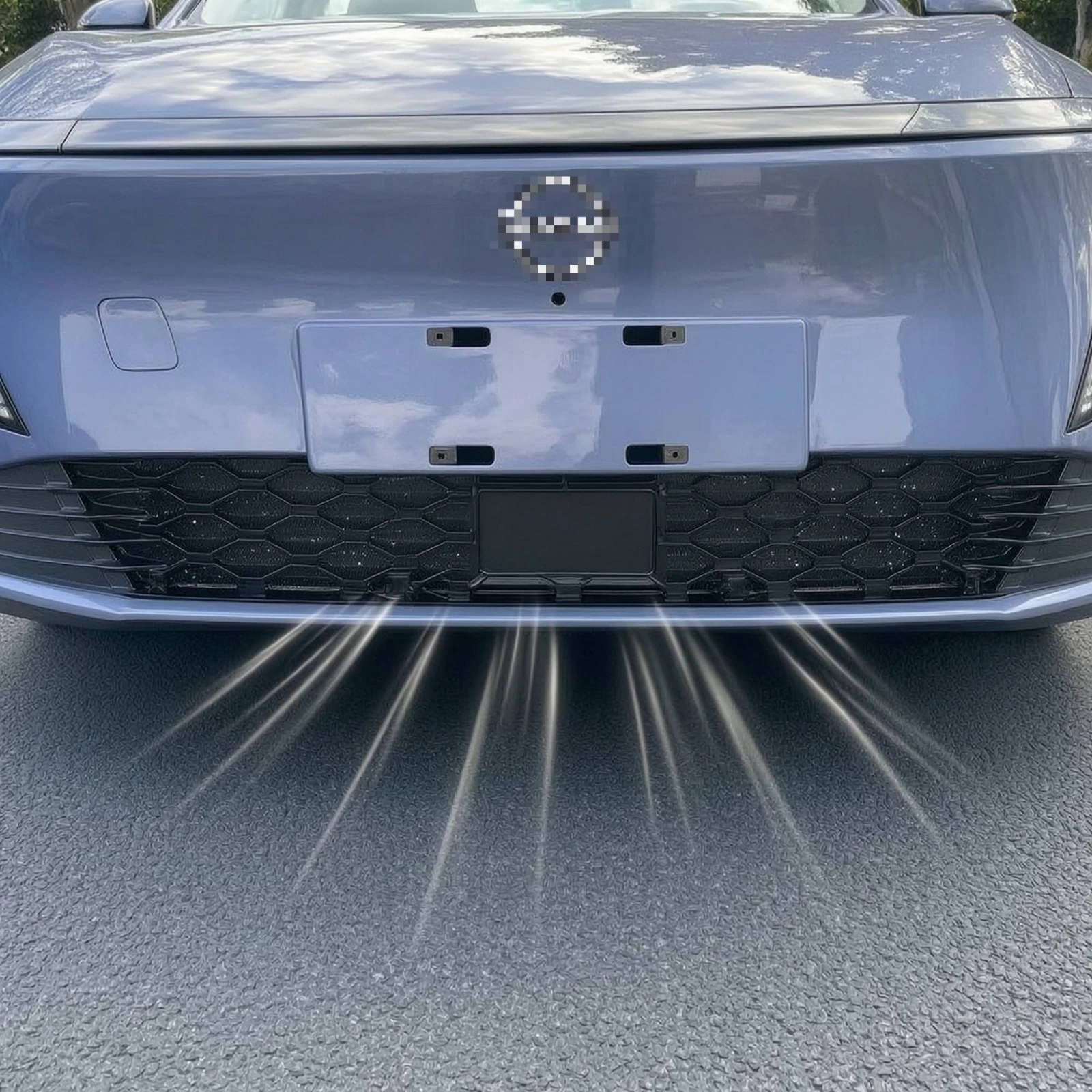 Honeycomb Mesh Front Bumper Lower Grille Black Honeycomb Mesh Grille Welded Rugged for Car Owners, Road Trips, Daily Commute