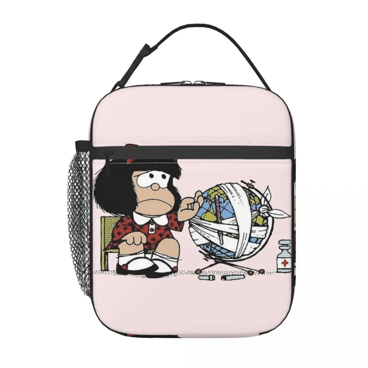 Lunch Boxes Lovely Mafalda Quino Merch Lunch Container Multifunction Cooler Thermal Lunch Box For Picnic