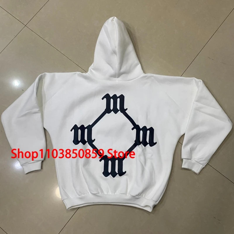 

Fashion Brand KANYE WEST Hoodie Real Picture Pockets M Letter Print 1:1 High Quality Casual Kanye West Hoody Sweatshirts