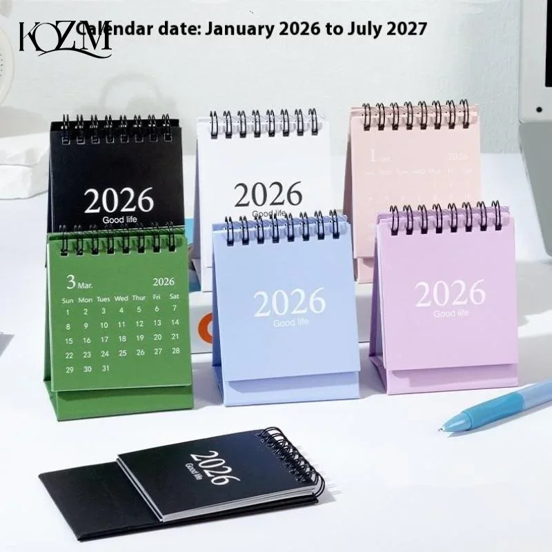 Kalender Mingguan Flip Berdiri Kecil 2026 Perencana Kalender Kumparan Kreatif Untuk Perencanaan Jadwal Harian
