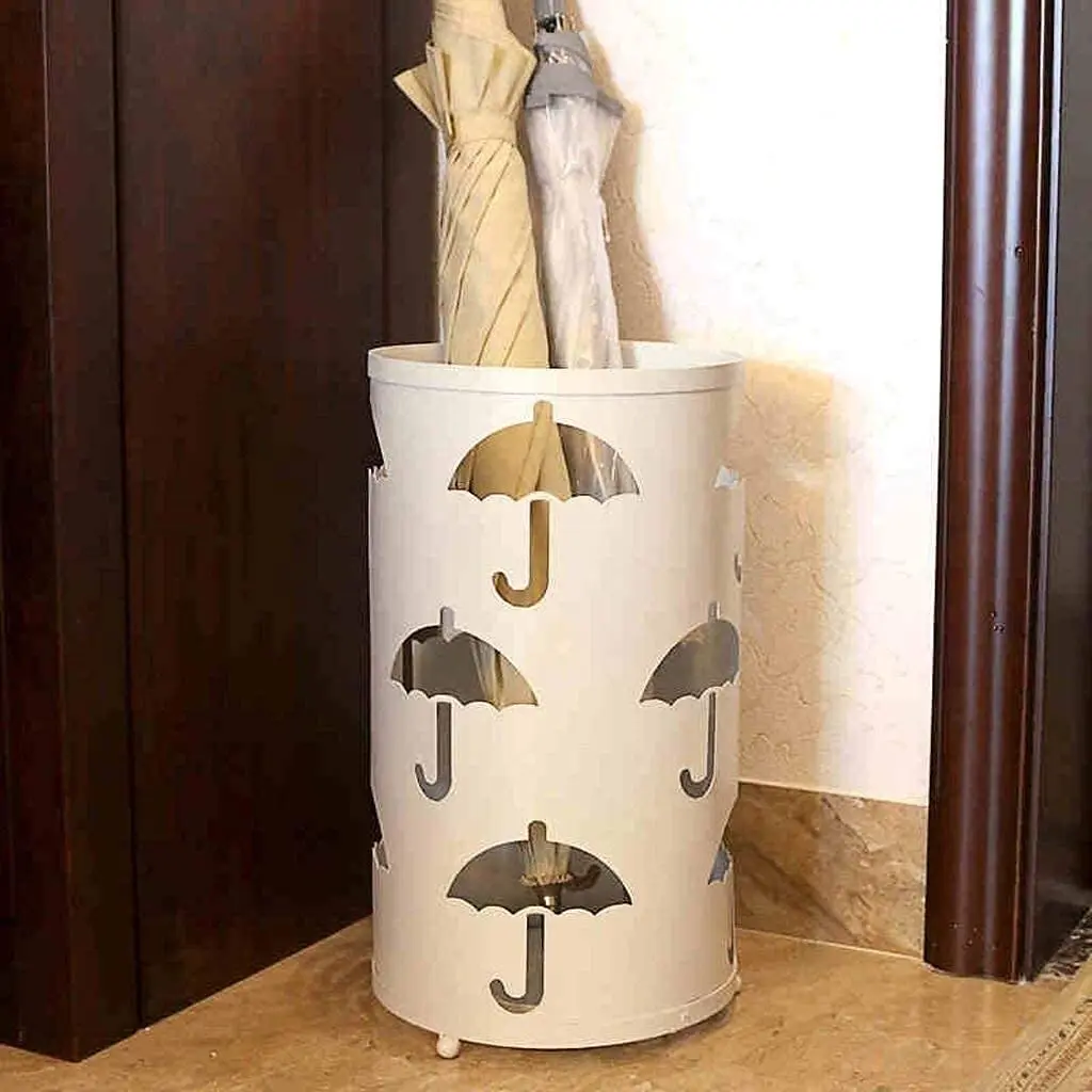 

Подставка для зонтов из металла, для дома и улицы, 4 слота, черная, 45x20 см, на заказ