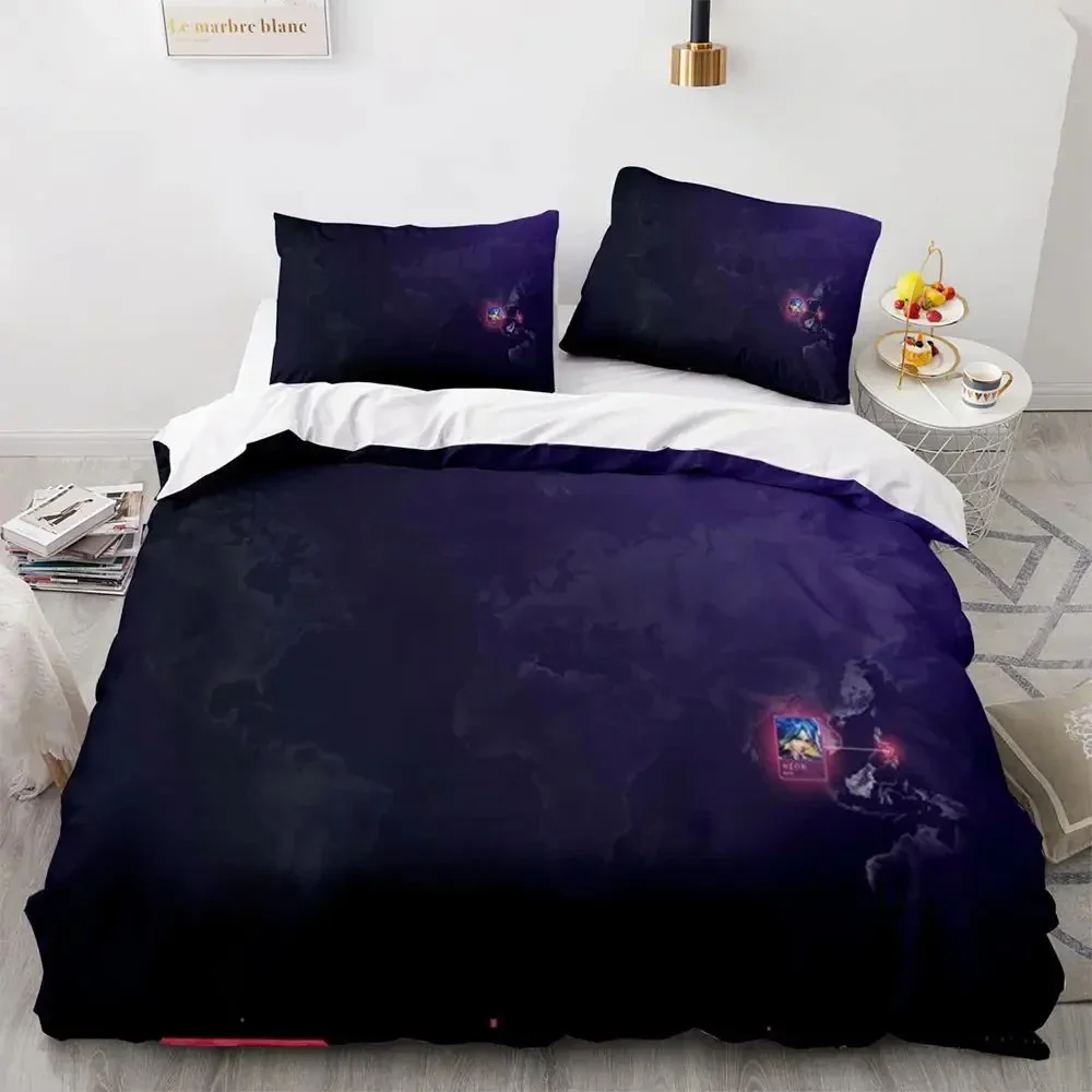 2024 Valorant Boys Bedroom Bedding Set Single Twin Full Queen King Size Aldult Duvetcover 3D Print Anime 036