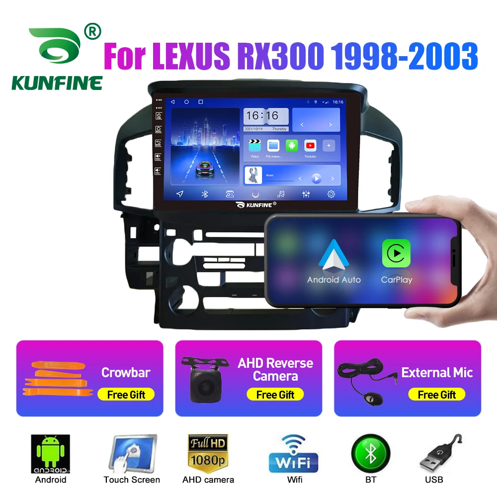 10.33 Inch Car Radio For LEXUS RX300 1997-2003 2Din Android Octa Core Car Stereo DVD GPS Navigation Player QLED Screen Carplay - Image 2