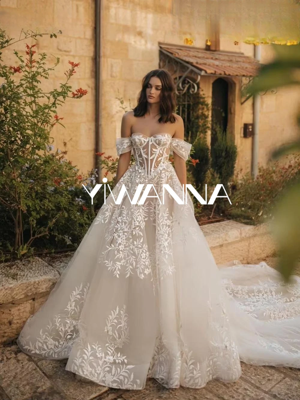 

Romantic Sweetheart Neck Wedding Dress Classic Lace Appliques Bride Robe Elegant A-line Bridal Gown Customized Robe De Mariée