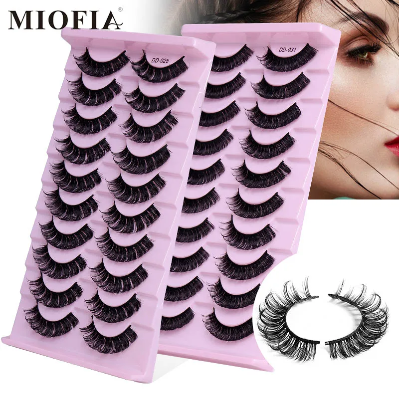 

10 Pairs False Eyelash Natural Mink Eyelashes Thick Soft Eyelash Extension 3D Individual Fake Eyelashes Makeup Tool Lashes Cilia