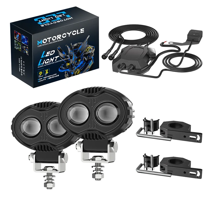 

Waterproof Motorcycle LED Auxiliary Spotlights Fog Lights For BMW R1200GS R1250GS F800GS ADV Motorcycle Accessories