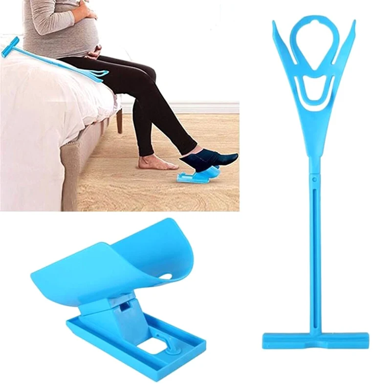 1 PC Injuries Supplies Elderly Helper Wearing Sock Aids  Unique Cradle Design Portable Plastic System Flexible Sock Stocking Aid