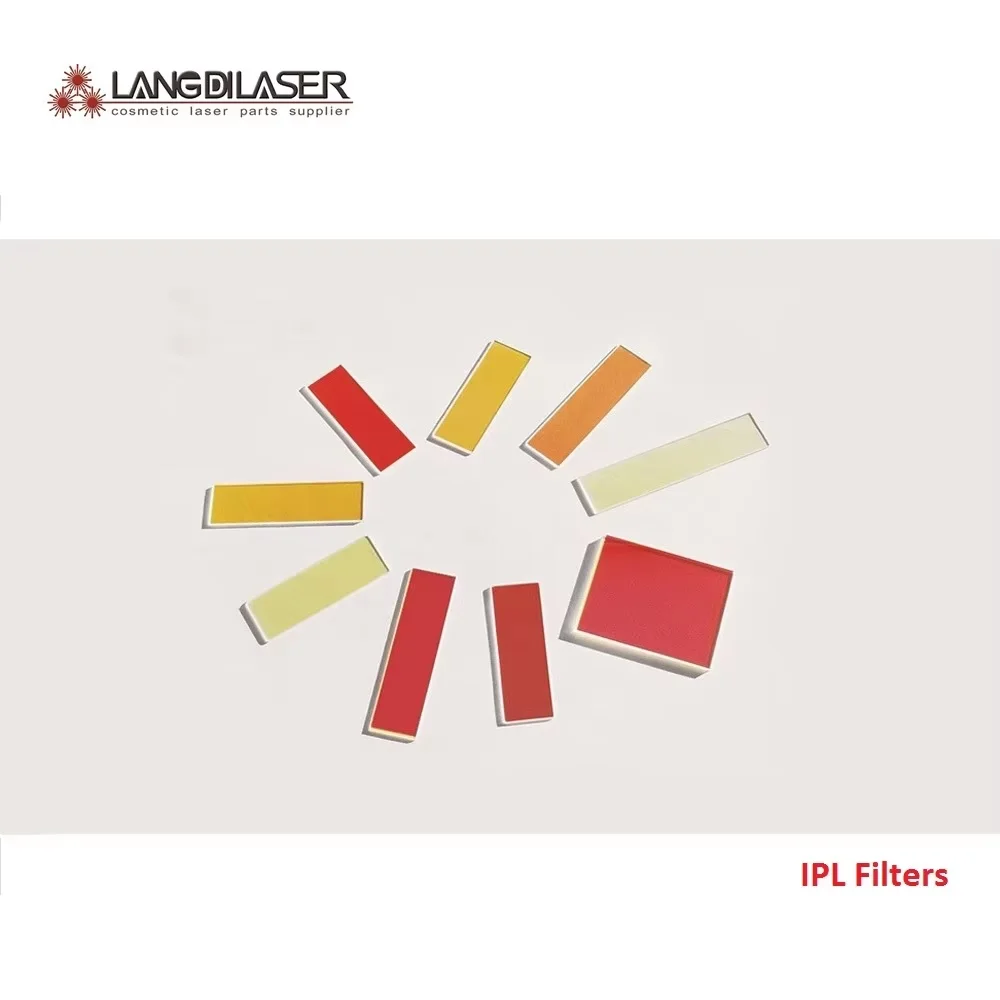 Size : 37*17*2mm , IPL Optical Filter For Aesthetic Lasers Different Wavelength / With Material Fused Silica / Hard Film Coated