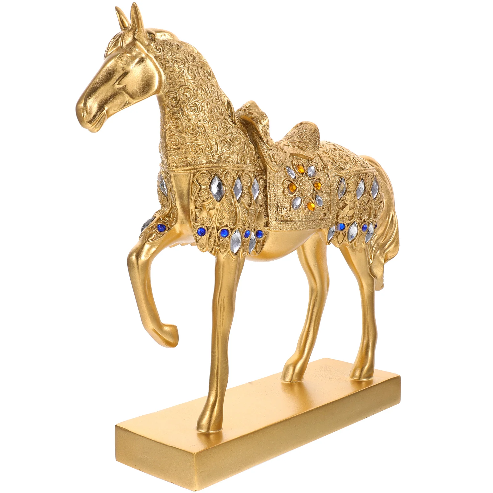 

Standing Resin Gilded Decor Smooth Texture Office Bedroom Living Room Shelf Ornament Modern Home Decor