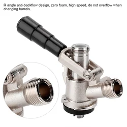 Beer Dispenser Keg Coupler S Type Draft Beer Dispenser with Safety Pressure Relief Valve Home Brewing System