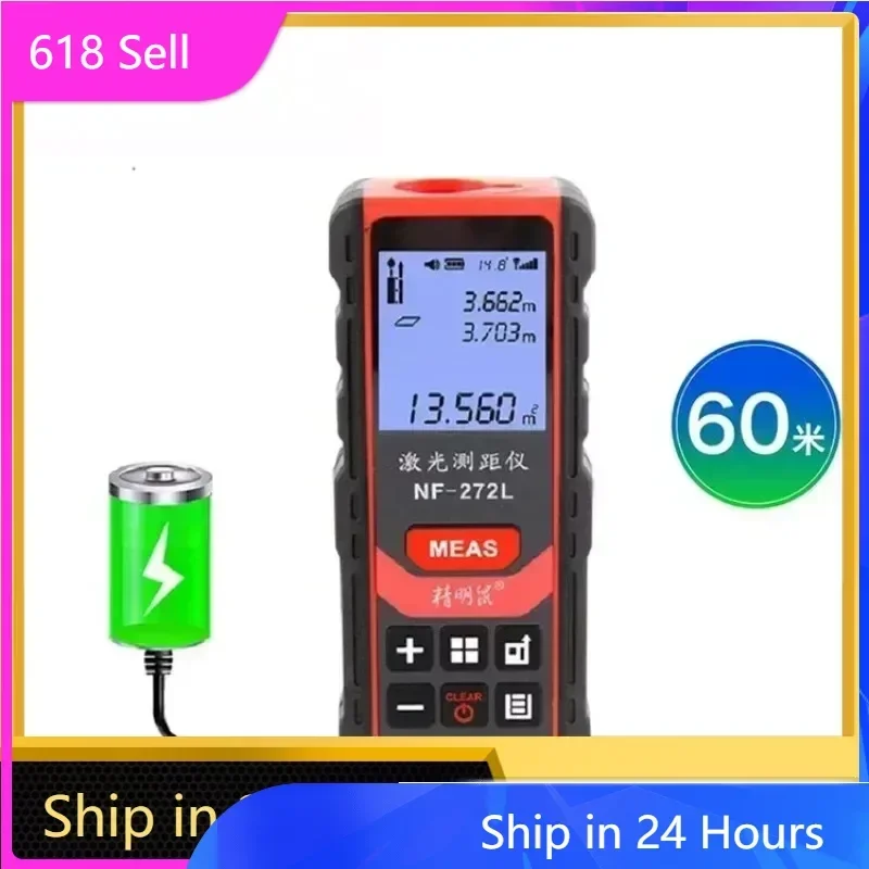 Английская версия NOYAFA NF-272L/60 NF-272L/80 NF-272L/100 Инфракрасное расстояние Открытый комнатный измеритель Лазерный дальномер Литиевая батарея