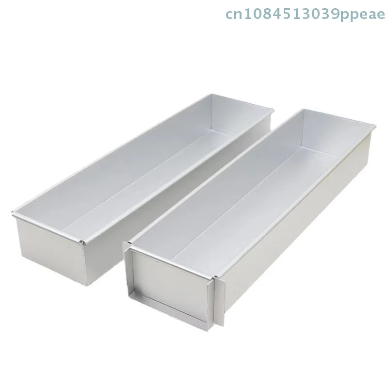 

Домашняя форма из алюминиевого сплава для хлеба, длинного торта Tiramisu, прочная и эластичная плоская форма для тостов с активным краем