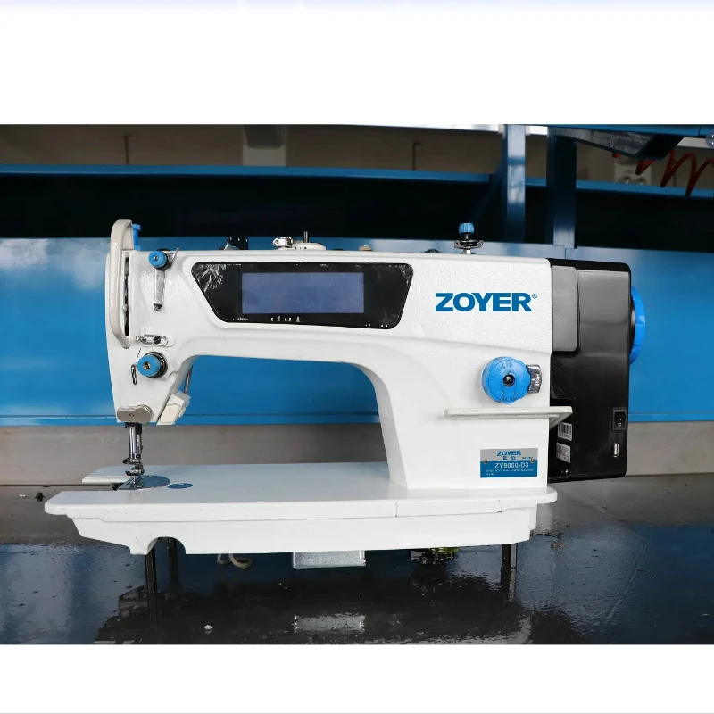 

ZY9000-D3 Industrial Sewing Machine Touch Screen Flat Bed Direct Drive Single Lockstitch New Metal Construction Industrial