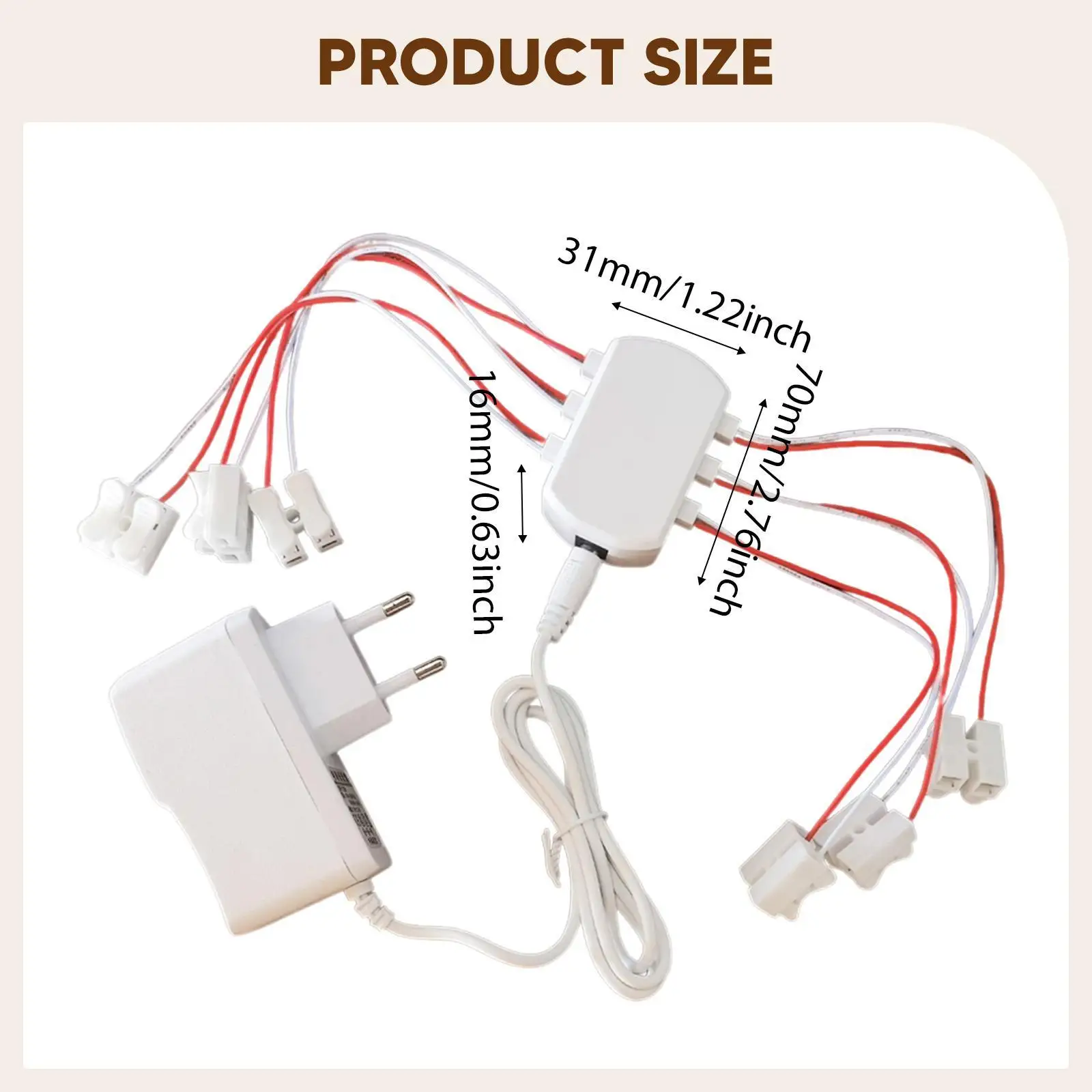 Répartiteur de puissance multi-ports 3V 2a, Kit de câblage d'éclairage Portable pour lampes modèles, bricolage de décoration, modèle de Trains, maison de poupée
