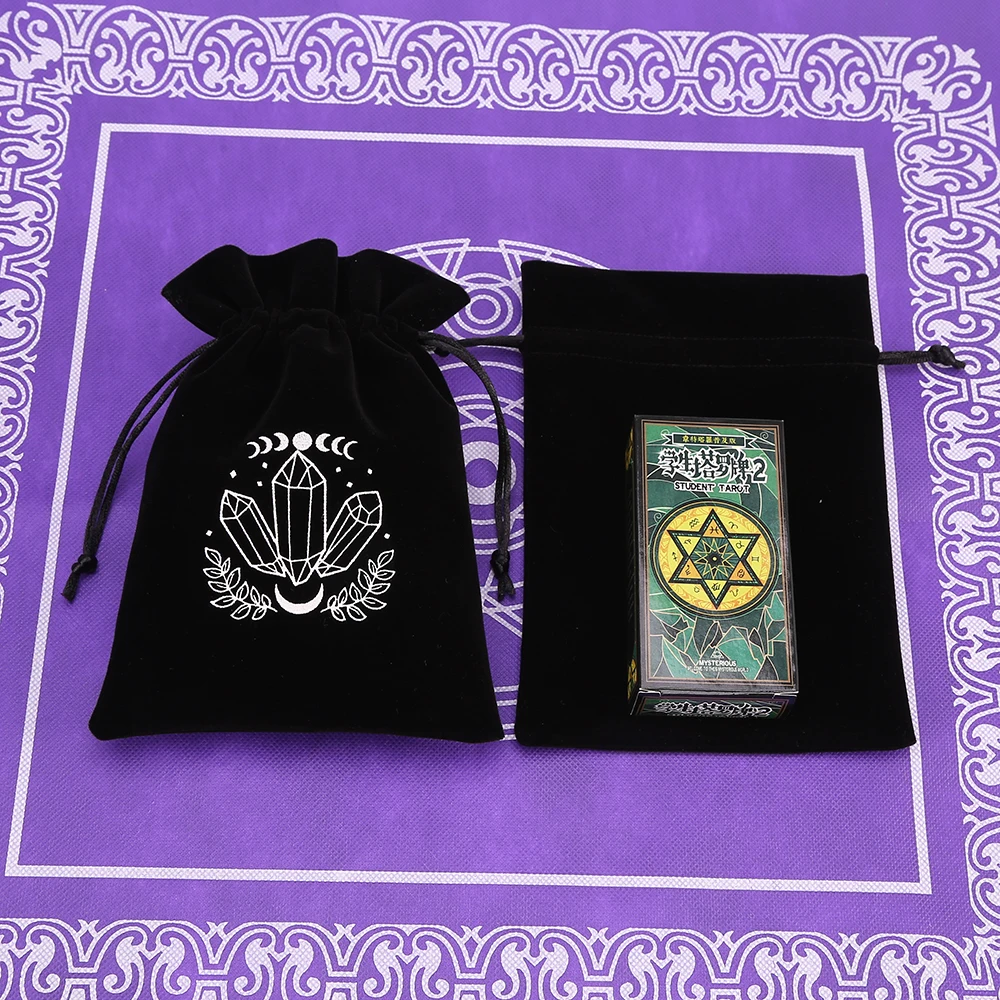 Tarot Kaart Tas Composiet Fleece Trekkoord Opbergtas Tarots Opbergzak Dobbelsteen Tas Rune Sieraden Etui Kerstfeest Cadeau Zakje