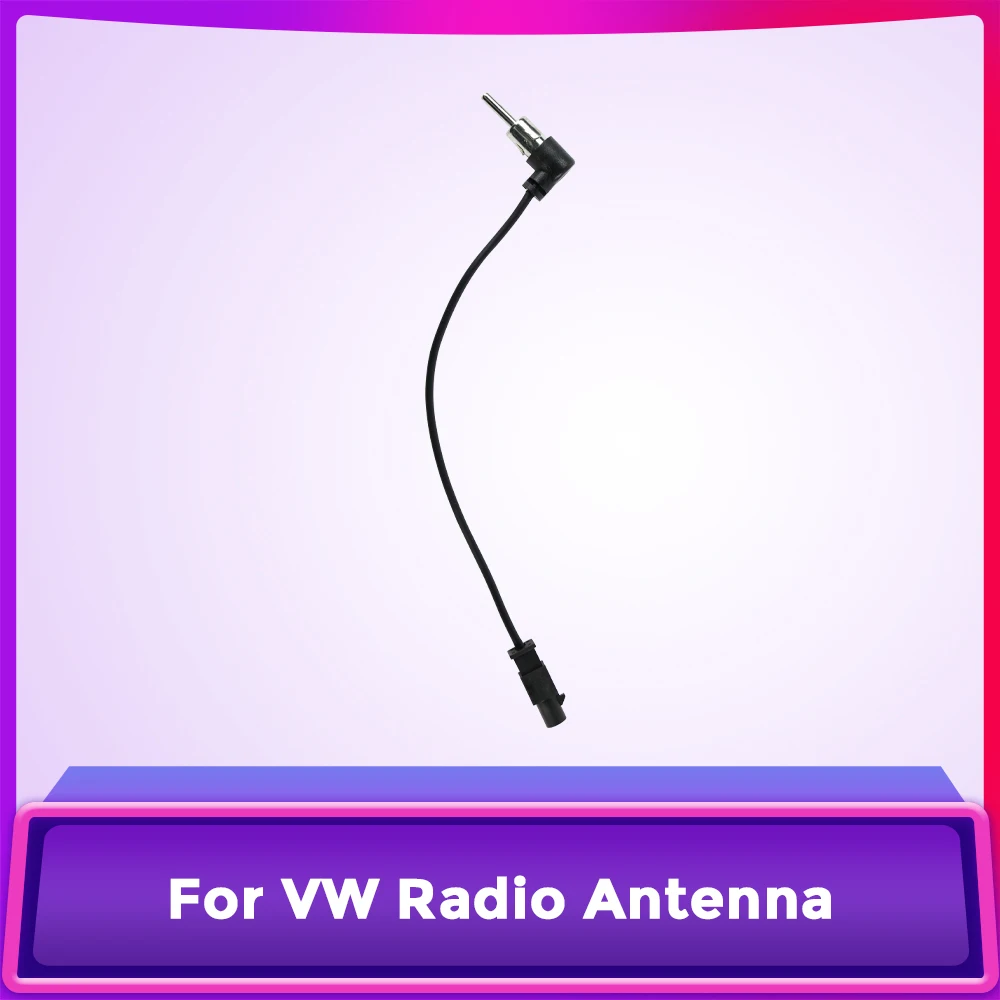 FM Radio Antenna for Volkswagen VW Skoda Octavia Golf 5 6 Touran Passat B6 Polo Jetta Audio Cable Adaptor Male Fakra Connector