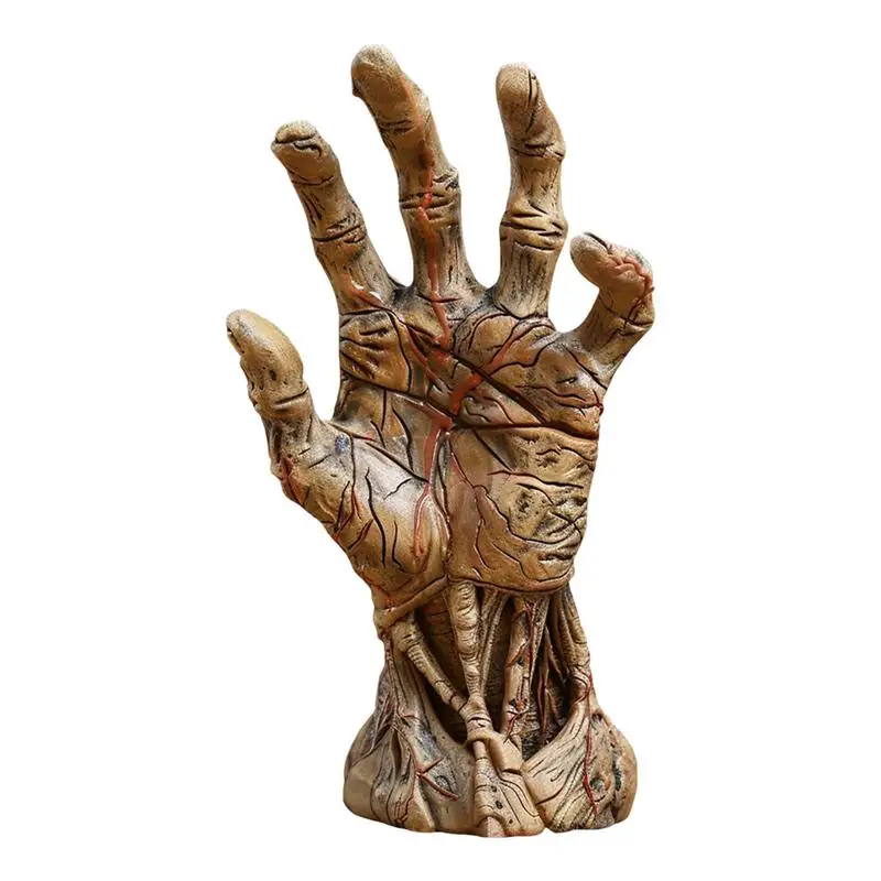 

Resin Demon Hand Decor Devil Hand Horror Sculpture Creative Resin Hand Pendant Aesthetic Creepy Gothic Decor For Party Home