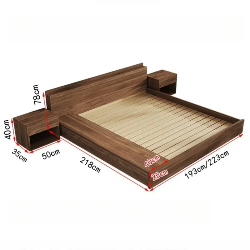 Japanese Loft Bedroom Beds 180x200 Unique Queen Kids Storage Luxury Italian Bedroom Beds Tatami Platform Full Set Furniture
