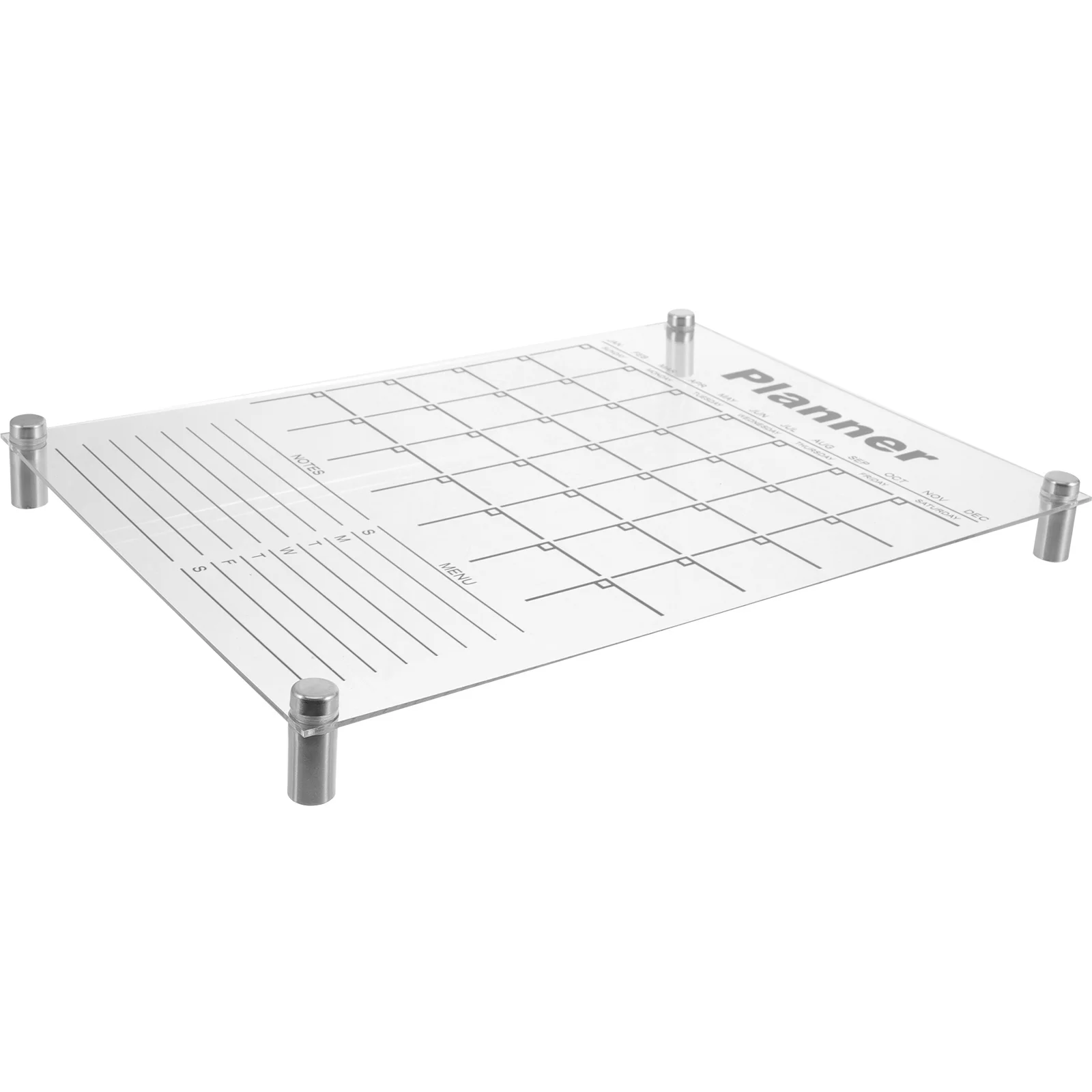 

1Set Acrylic Wall Calendar Dry Erase Board Monthly Message Board Wear Resistant Reusable Minimalist Design Dry Erase Calendar