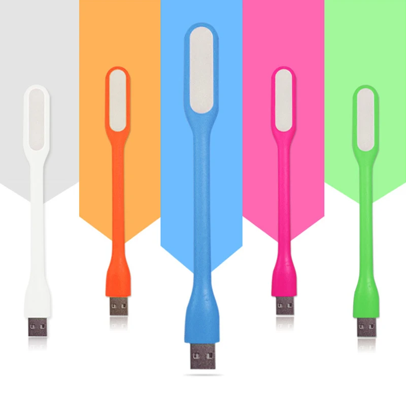 مصباح LED USB فائق السطوع أزرق قابل للطي ، مصباح كتاب صغير مرن محمول ، ضوء قراءة ، طاقة متنقلة ، كمبيوتر ، كمبيوتر محمول