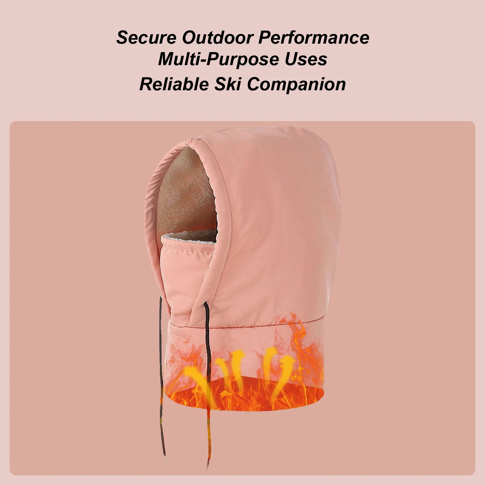 

Ski Face Cover Waterproof Fleece Neck Warmer Winter Snowboarding Full Head Cover for Runners Cyclists Women Motorcycle Cycling