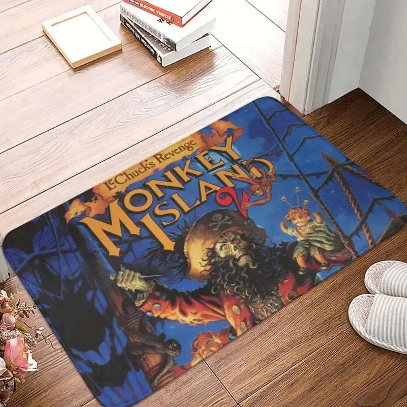 Personalized Monkey Island Secret Doormat Mat Anti-Slip Adventure Action Game Kitchen Bathroom Garden Rug Carpet 40*60cm