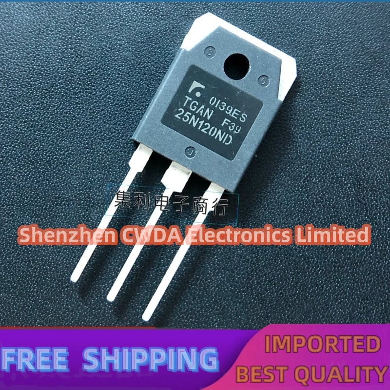 10PCS-20PCS  TGAN25N120ND 25N120ND IGBT 1200V 25A TO-3P In Stock Can Be Purchased