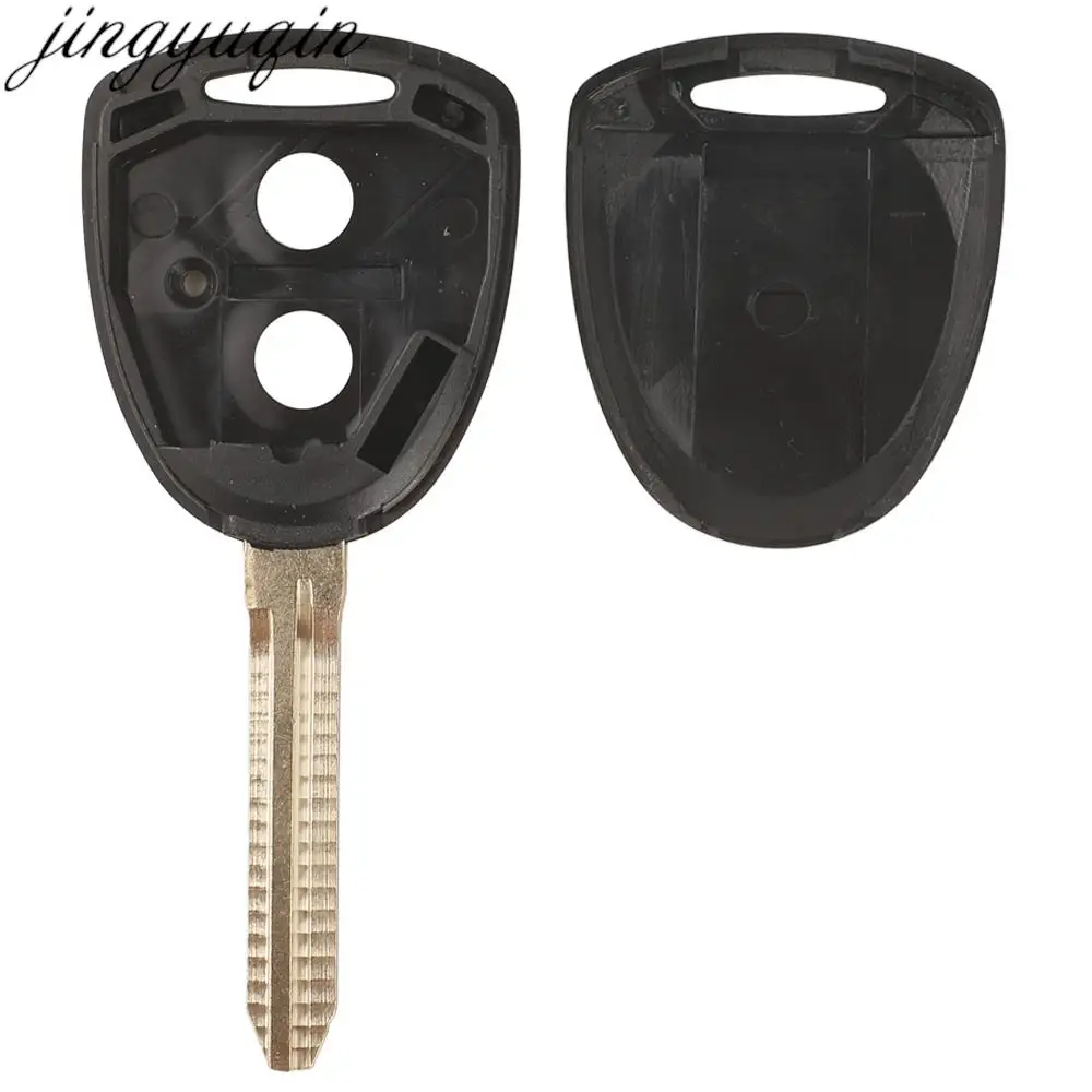 Jingyuqin Remote Car Key Case Shell For Toyota DAIHATSU 2 Button Keyless Entry Replacement