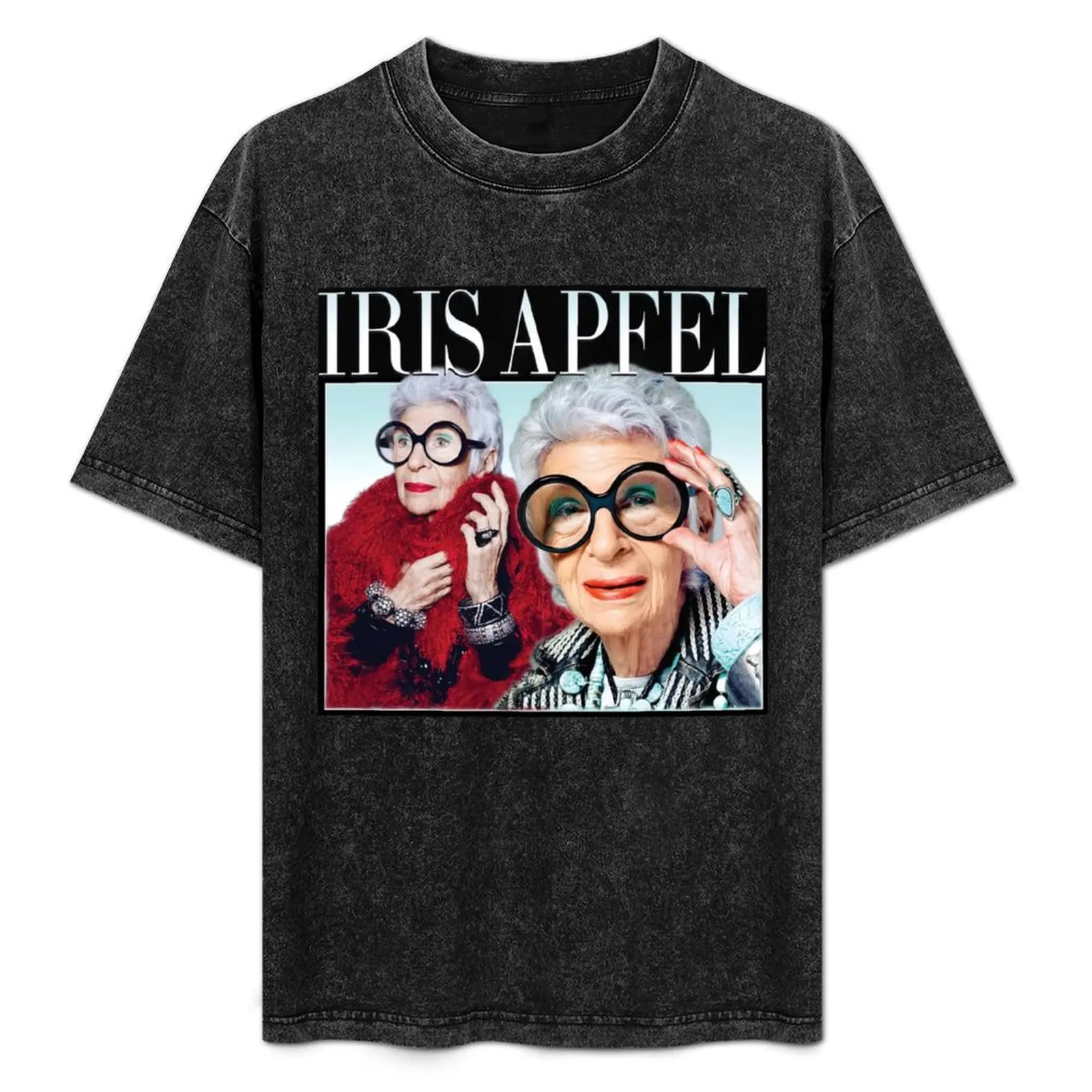 

Iris Apfel Tee White T-Shirt Sports Casual Breathable Tee Shirt