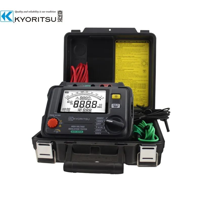 KYORITSU DIGITAL ANALOG INSULATION CONTINUITY TESTER KEW 3125A 5000V HIGH VOLTAGE INSULATION TESTER INSULATION TESTER Ohm Tester