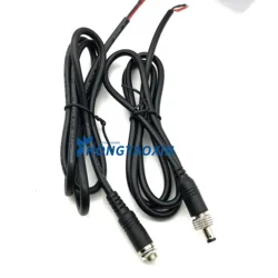 DC 5.5*2.5mm 2.1mm Power Cable Male Female Connectors With Lock Screw DC Power Plug 18AWG Pure Copper ForCCTV Monitoring