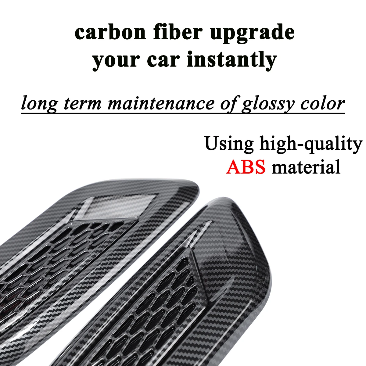 Front Bonnet Engine Hood Air Vent Decoration Cover Trim for Jeep Wrangler JK JL JT 2007+ Suzuki Jimny 2018+ Dodge Durango 2011+