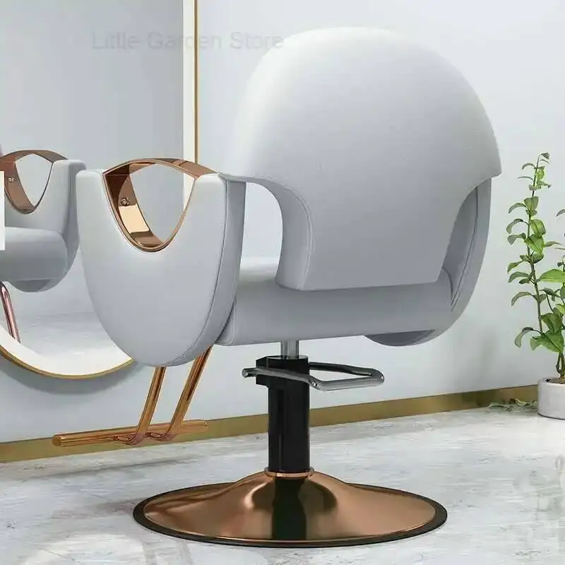 

Черное регулируемое кресло для макияжа, парикмахерский вращающийся стул-седло, кресло-реклайнер для стрижки волос, мебель для салонов красоты и маникюра