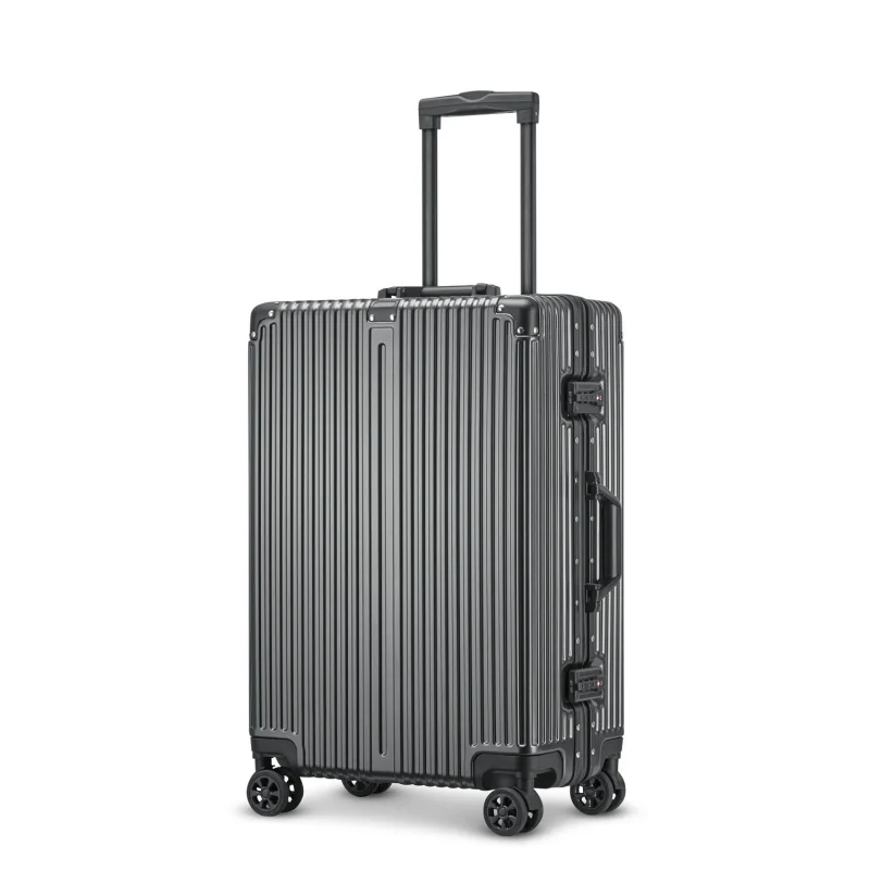 Three-Piece Set Aluminium Frame Luggage Password Boarding Travel Luggage Universal Wheel Luggage