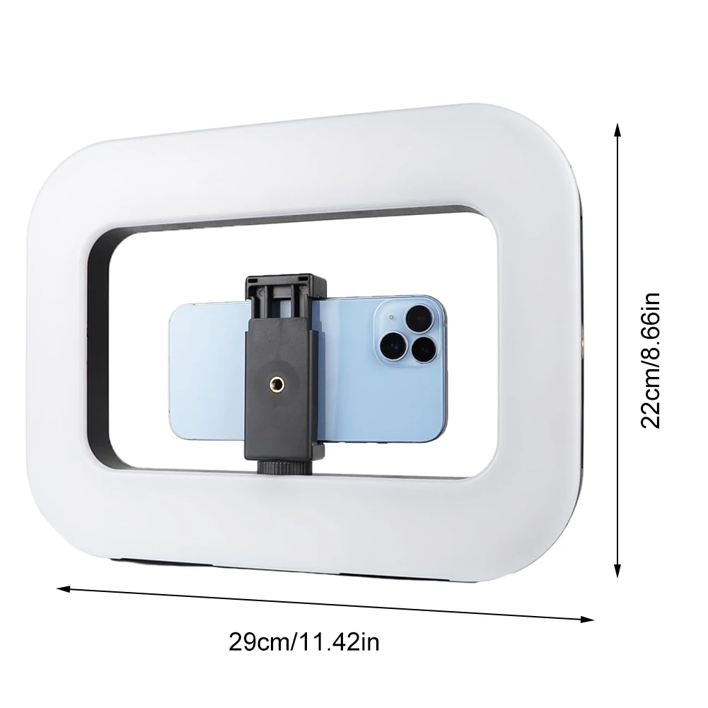 جهاز فيديو للهاتف الذكي مع مجموعة إضاءة سيلفي بحلقة محمولة خفيفة لتسجيل فيديو YouTube TikTok