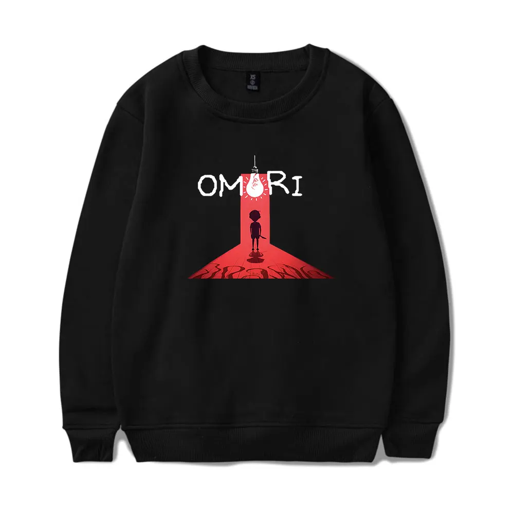 Omori Games O-Neck Sweatshirts Women Men Long Sleeve Fashion Pullover Clothes