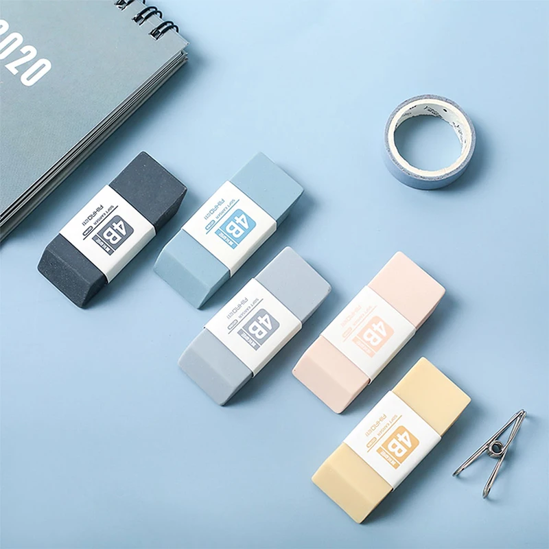 5pcs 4B Pencils Eraser Student Office School Stationery Writing Art Drawing Rubber Wrong Questions Correction Eraser