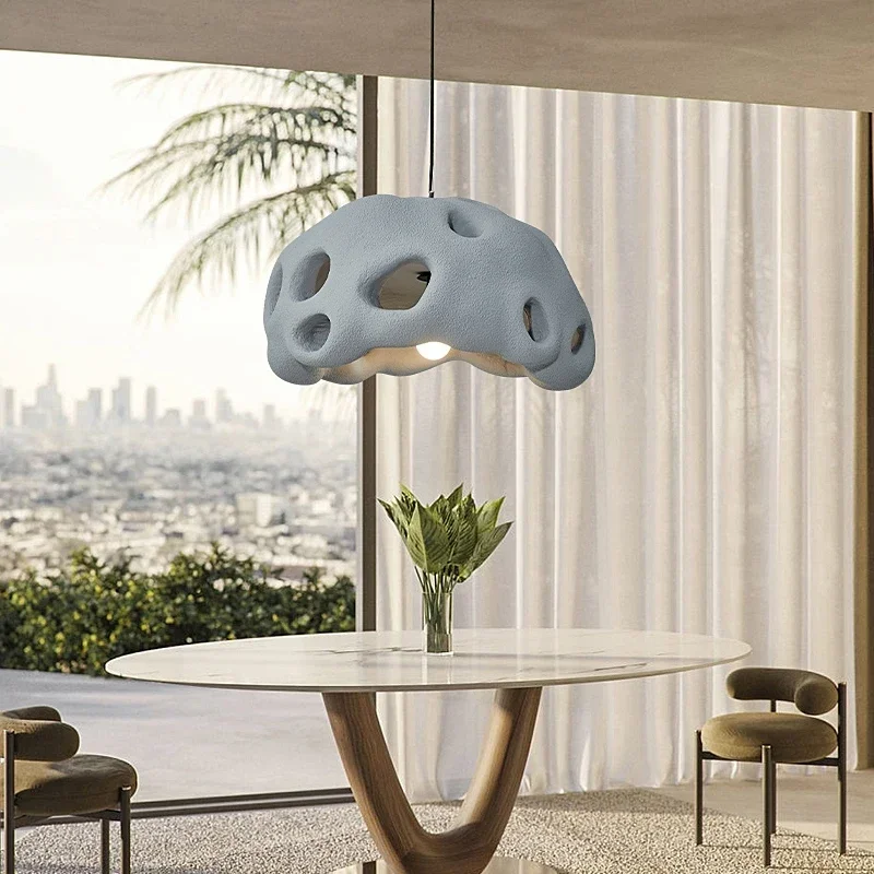 

French Simple Dining Room Chandelier Dining Table Lamp Modern Art Creative Wabi-sabi B&B bedroom living room lamps