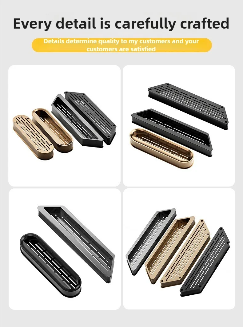 1 Stück Lüftungsgitter mit Aluminiumlegierungsgriff, Runde Schranklüftungsöffnungen, Rechteckiges Lüftungsgitter für Kleiderschrank und Schuhschrank – Detail 6