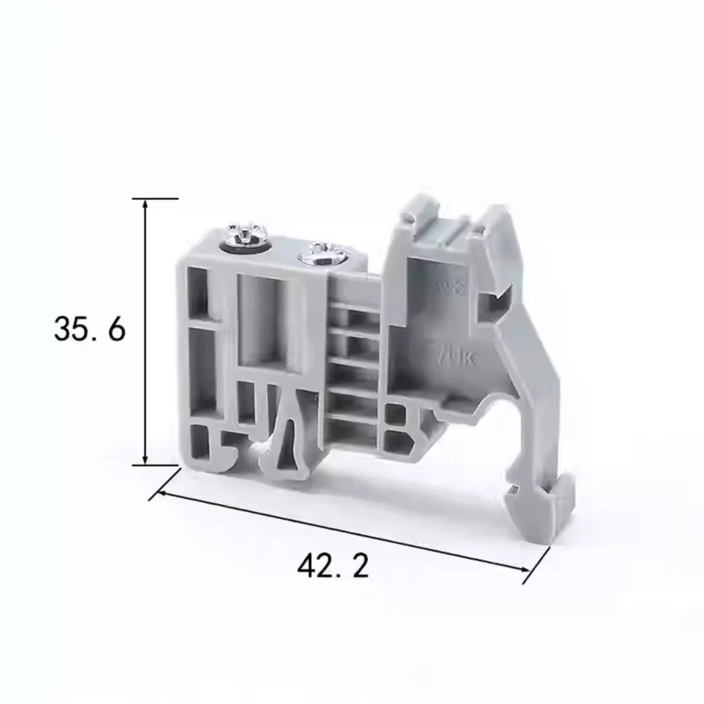 Support d'arrêt d'extrémité E/UK E/UK2 EW35 WKF35, montage NS 35, bornier sur Rail DIN, CLIPFIX fixe, pince d'extrémité sans vis, 10 pièces