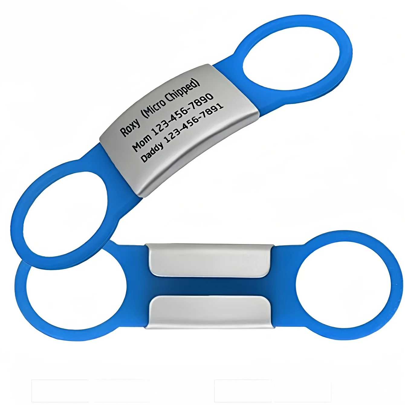 Personalised Dog Tag Silent Slide On Id Tag For Pet Collars_voghion.com