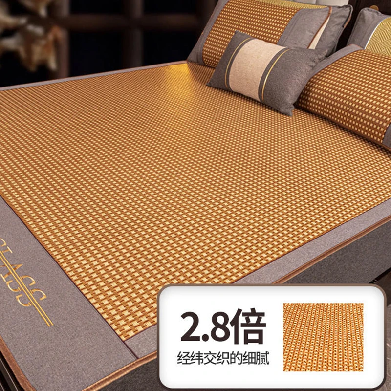 Summer rattan mat mat ice silk mat sheet double sided mat summer household straw mat student dormitory single double bed