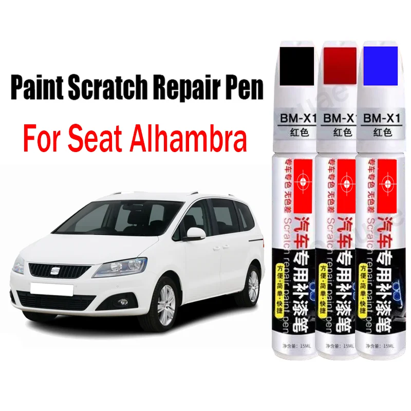 Car Paint Pen Scratch Repair Touch-Up Paint Pen for Seat Alhambra Car Scratch Remover Paint Car Accessories Blue Grey Silver Red