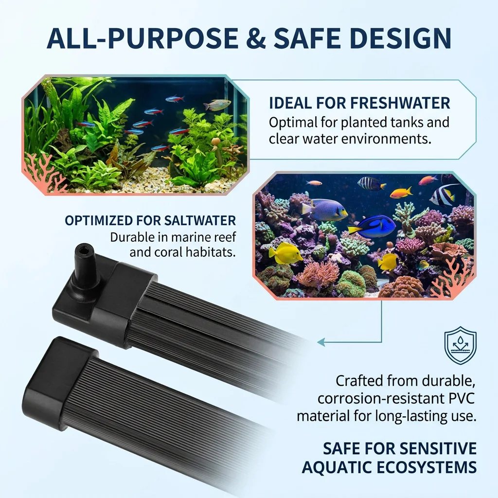 Aquarium Air Bubble Strip Micro Diffuser Nano Aerator Curtain Oxygen Bar for Fish Tank Hydroponics Ultra-Fine Bubble Bar