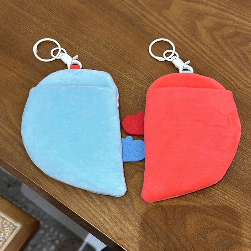 Kawaii Heart Card Holders Love Couple Photocard Pendant Creative Keychain Idol Photocard Sleeves Kpop Photocard Holder