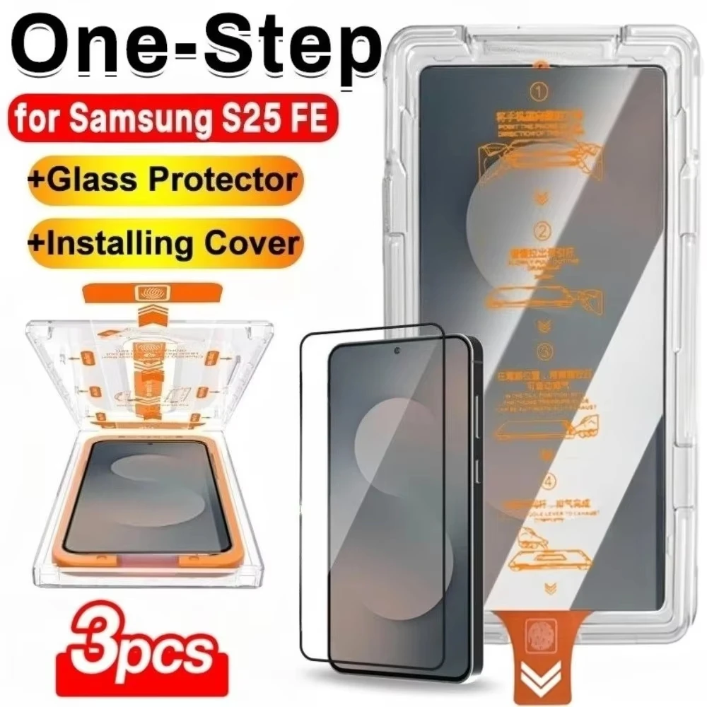 

1-3 шт. Защитные пленки для экрана Samsung S26 Edge S25 S24 Ultra Plus FE S25 Edge с олеофобным покрытием, закаленное стекло, простая установка
