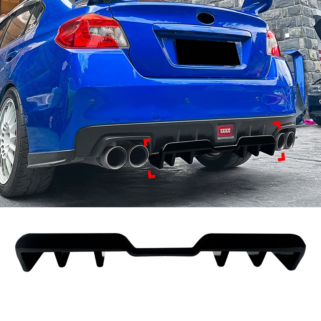 Rear Bumper Diffuser Lip for Subaru WRX STI VA 2015 2016 2017 2018 2019 2020 2021 Lower Spoiler Splitter Plate Body Kits Guard