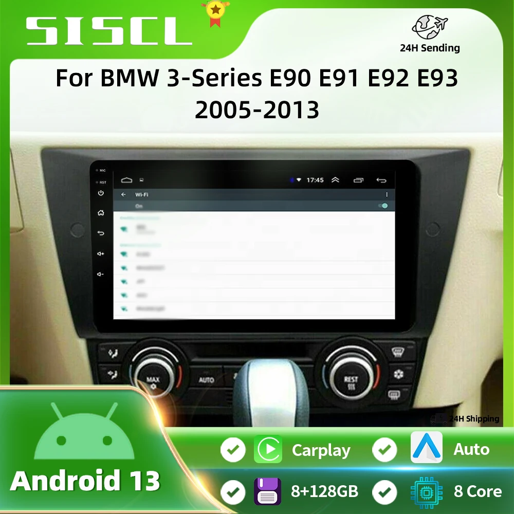 

Android 13 CarPlay Auto For BMW 3-Series E90 E91 E92 E93 Car Radio Multimedia Video Players GPS Stereo Head Unit 2 din 2din DVD